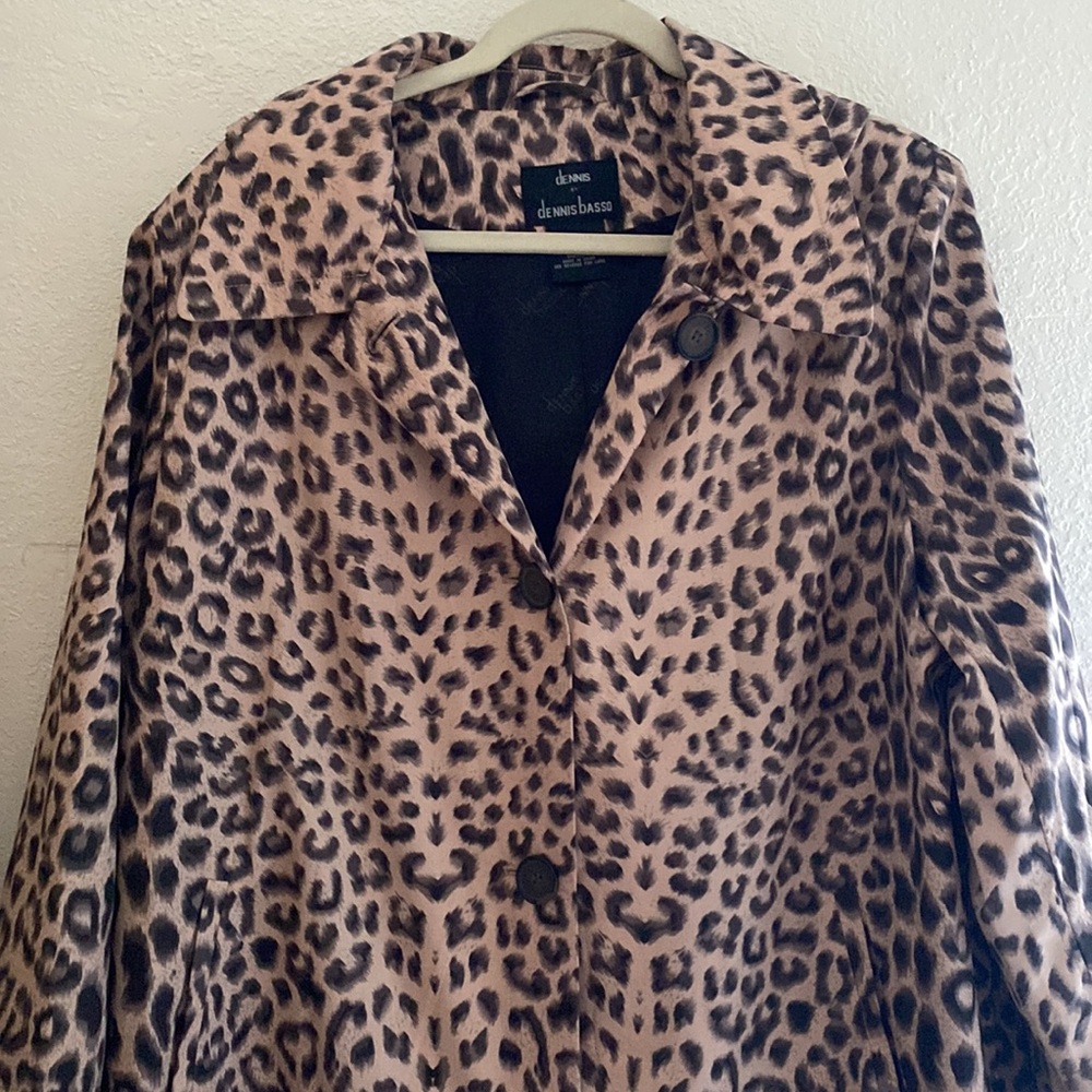DENNIS BASSO Cheetah trench coat
